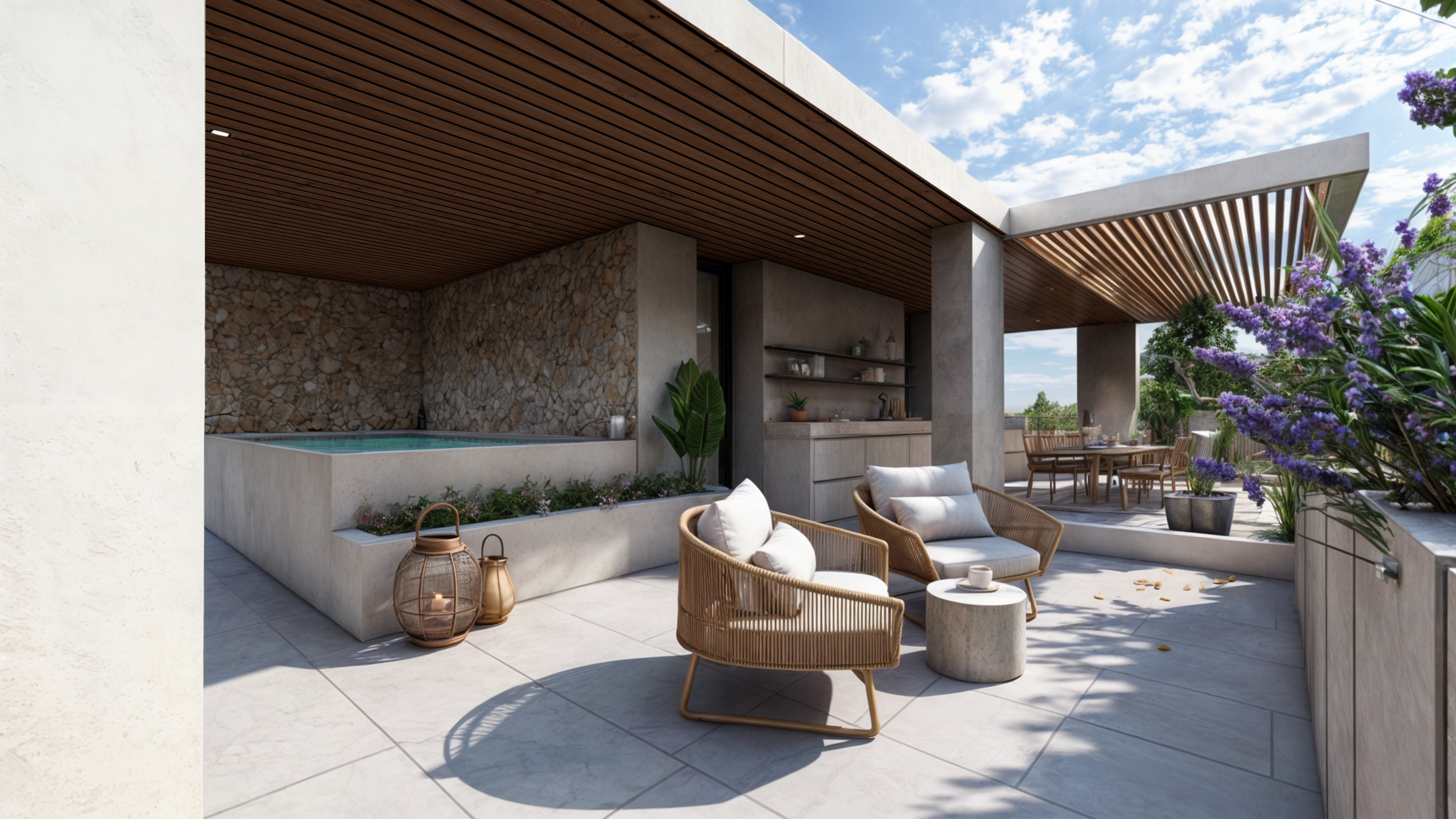 Render terrazza Flaminia